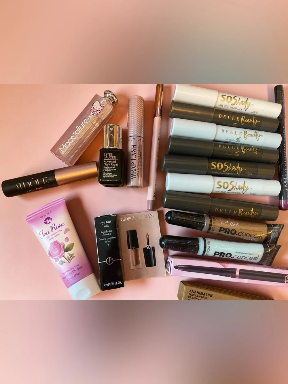 Assorted Women Makeup Collection - Rose Pink Hand Cream & Cosmetics